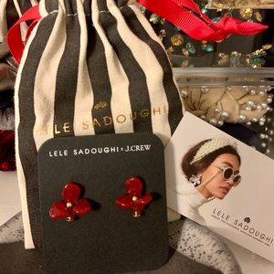 NWT Lele Sadoughi X Jcrew Lilly earrings